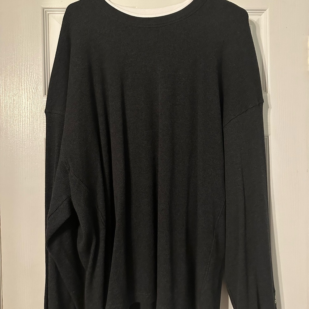 Daily Drills Black Long Sleeve Top